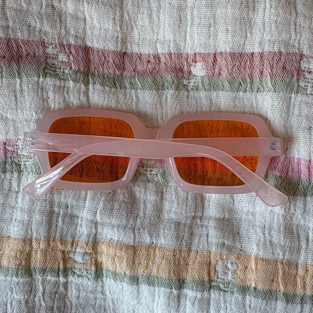 Y2K UO Pink Sunglasses with Orange Lenses - Picture 6 of 6